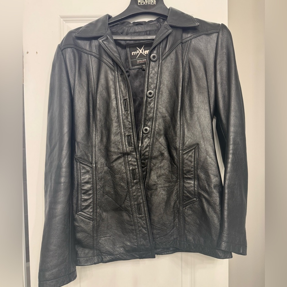 Women’s Black Leather Jacket